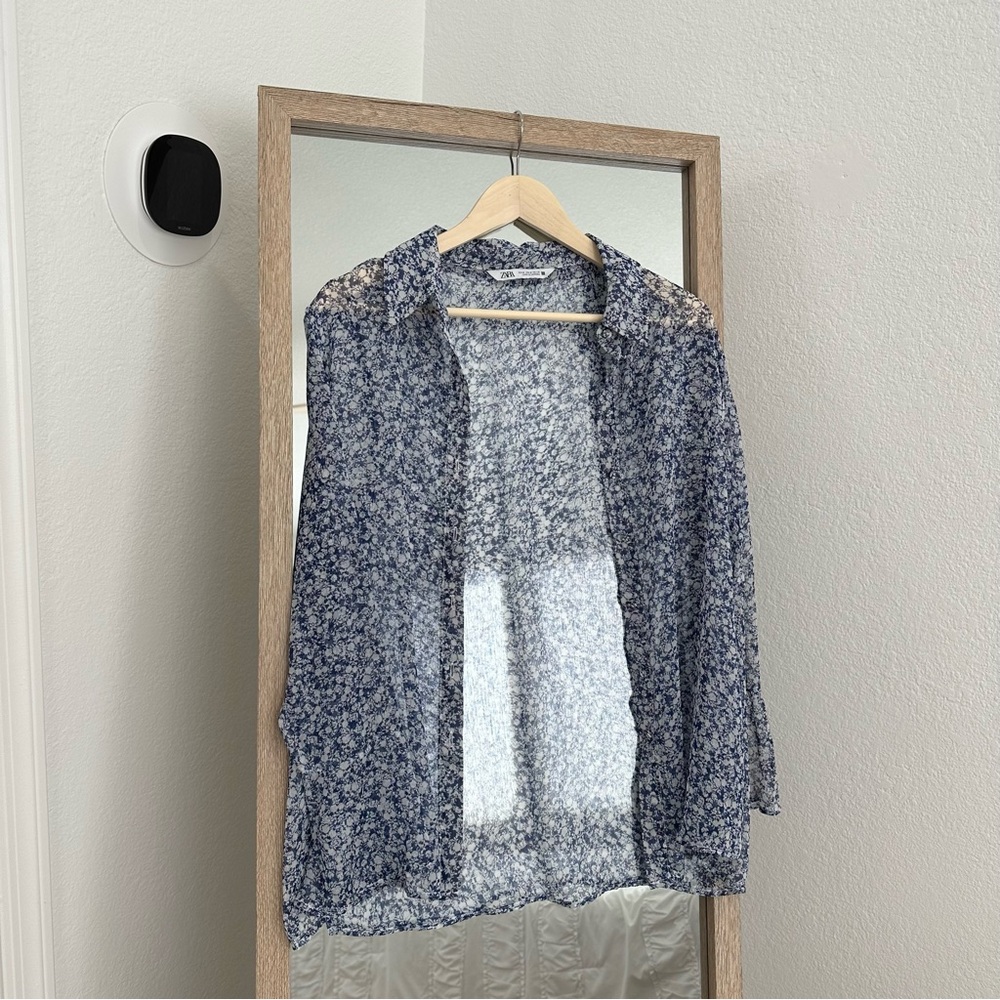 Zara sheer top